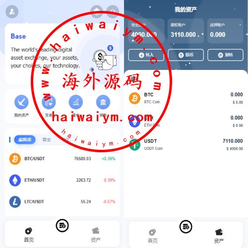 海外DAPP秒合约交易所/黄金/外汇/贷款/量化/信用分